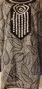 TORY BURCH Tunic w/ Sequin Embroider Design SZ8